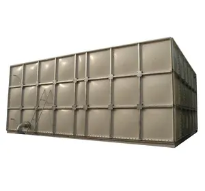 Tanque de água de fibra de vidro para painel modular Grp Smc Frp com personalização de 1000 galões