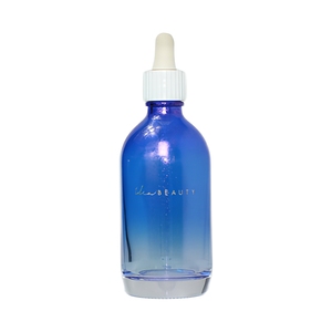 Botella de Vidrio con Gotero de 50 ml, con Cabezal de Bomba de Emulsión, Impresión de Lámina y Spray Degradado de Purpurina Azul, Venta al Por Mayor de Fábrica Personalizada - Product Image 4