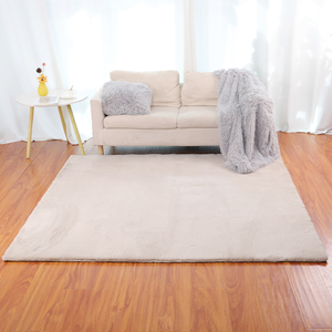 暖かい高品質のラグ、素晴らしいリビングルームカーペット、寝室や自宅用のイミテーションラビットファーカーペット - Product Image 2