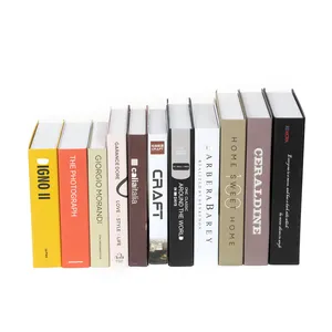 Commercio all'ingrosso di alta qualità di stile moderno di simulazione libro di moda della decorazione della casa di stoccaggio falso scatola libro