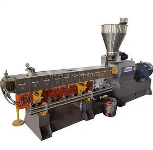 PE with CaCO3 filler for limestone paper granulating extruder compounding machine