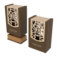 Emballage de boîte cadeau de parfum en papier de carton rigide vide de luxe personnalisé avec flacon compte-gouttes en verre d'huile de parfum de 30ml 50ml