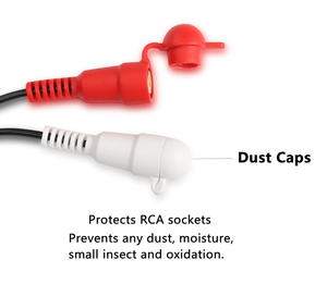 2,54 Mm 3 pines hembra <span class=keywords><strong>a</strong></span> <span class=keywords><strong>RCA</strong></span> dual con tapa de cubierta impermeable Audio mm 2. - Product Image 2
