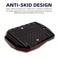 Applicable aux modèles de moto Yamaha Xmax 300 (17-25) - Repose-pieds latéral en alliage d'aluminium avec fonction antidérapante et repose-pieds élargi