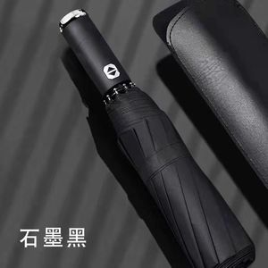 Lightweight Compact Travel <b>Automatic</b> Open Close Folding <b>Umbrella</b> With 180 Rotating Led Flashlight Folding <b>Umbrella</b> - Product Image 3