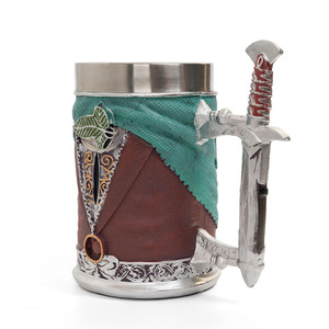 Chope à bière Le Seigneur des Anneaux, souvenir de la série télévisée et du film américain, en acier inoxydable et résine, gobelet à café - Product Image 2