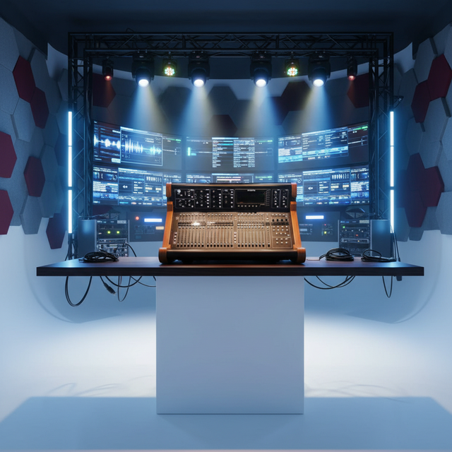 Used Midas M32r Digital Mixer Audio Console Live Sound Studio Mixer Soundboard Professional Audio