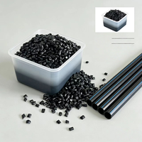 Granulés de Masterbatch Noir de Carbone PP/PE HongJian à Bas Prix, Couleur Noire pour Tuyaux, 25kg/Carton, Qualité pour le Moulage par Soufflage