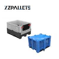 1200*1000*760Mm Plastic Palletdoos Voor Groenten En Fruit Hdpe/Pp Goedkope Fabriek Levering Palletcontainer