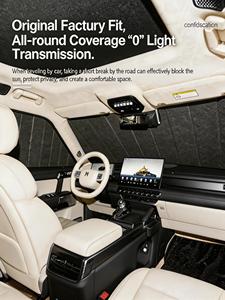 <span class=keywords><strong>Pare</strong></span>-soleil de <span class=keywords><strong>pare</strong></span>-<span class=keywords><strong>brise</strong></span> de voiture amélioré en matériau épaissi, <span class=keywords><strong>protection</strong></span> solaire haute performance pour vitre avant de voiture, garde au frais, bloque les rayons UV - Product Image 1