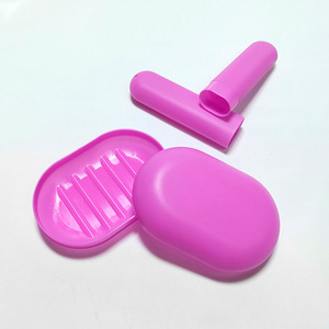 Set de Artículos de Aseo para Viaje, Kit de Cuidado Corporal de Plástico con Esponja y Cepillo, Colores Aleatorios, 25x18x9cm, para Uso en Viajes - Product Image 4