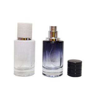 Luxurious 30ml Hot Stamping Decal Acid Etch <b>Mini</b> Glass Perfume <b>Bottle</b> 3cm Frost Paint Screen Printing Empty Pump Sprayer Cap - Product Image 3