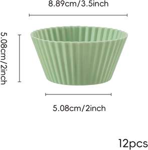 Utensilios de Cocina para el Hogar, Herramientas para Decorar Pasteles, Moldes de Silicona para Pasteles, Moldes Redondos para Muffins y Cupcakes - Product Image 3