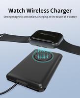 Boîte de charge portable 6 en 1 pour iPhone, câble de charge rapide avec chargeur de montre, support de téléphone sans fil