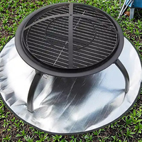 Grille de pique-nique en plein air, outil d'extinction d'incendie, tapis ignifuge en cercle, vente en gros