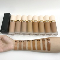 Fond de Teint Liquide en Gros Couvrance Totale Fini Mat Naturel Longue Tenue Imperméable Base de Maquillage OEM