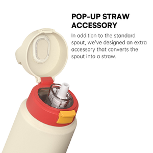 กระติกน้ำสแตนเลส 304 แบบสุญญากาศสองชั้น สำหรับออกกำลังกายกลางแจ้ง  พร้อมหลอดดูด ป้องกันการรั่วซึม ใช้งานได้ 12-24 ชั่วโมง  รับสกรีนโลโก้ - Product Image 3