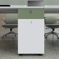 Ensemble de chaises de bureau pour le personnel moderne et simple Combinaison panneau en bois pour 2 personnes et quatre