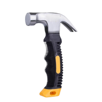 Marteau à griffes de 8 oz pour l'extérieur, petit marteau à griffes avec poignée en caoutchouc souple, marteau à griffes magnétique pour le camping