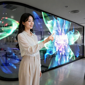 Pantalla LED Adhesiva Ultrafina P20, Pantalla de Vidrio Invisible para Pared, Video Wall Transparente de 1000-4000cd, Gestión Remota <span class=keywords><strong>Global</strong></span> - Product Image 2