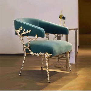 JINS-Fauteuil <span class=keywords><strong>de</strong></span> luxe en cuivre doré pour salon, chambre à coucher, hôtel, villa, décor à la mode pour salon et maison - Product Image 6