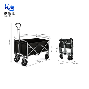 Xách Tay 4-Bánh Xe Có Thể Gập Lại Cắm Trại Xe Đẩy Trẻ Em Wagon Cho Vườn Công Viên Bãi Biển Xe Đẩy Giỏ Hàng Cho Ngoài Trời Đồ Nội Thất Bãi Biển Các Hoạt Động - Product Image 5
