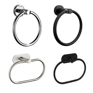 Porte-serviettes rond mural sans perçage pour cuisine et salle de bain, barre à serviettes d'hôtel, porte-serviettes moderne - Product Image 2