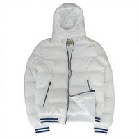 Veste matelassée unie orange et noire pour homme, manteau d'hiver, col montant, fermeture éclair, décontractée, imperméable, longueur standard, streetwear