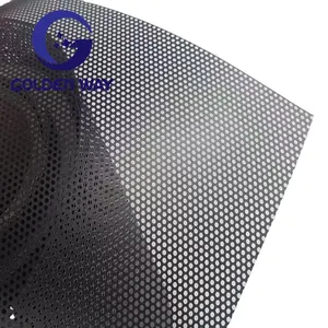 Plastik-Lautsprecher-Grill/PVC schwarzer Lautsprecher-Grill/perforierter Bildschirm Lautsprecher-Grill