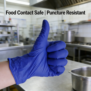 قفازات نيتريل أرجوانية للاستخدام مرة واحدة خالية من البودرة ومضادة للحساسية للاستخدام الطبي وطب الأسنان وصديقة للبشرة متعددة الاستخدامات - Product Image 4