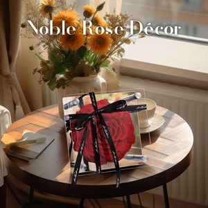 Nuove idee di prodotto 2024 per sempre flure in acrilico scatola fiorista forniture Fiori Stabilizzati rosso vero naturale conservato rose Fiori - Product Image 5