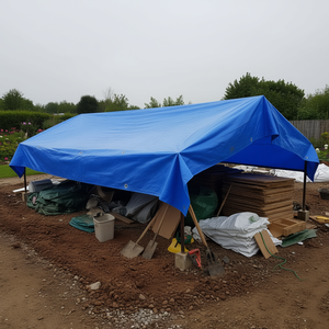 Bâche à œillets multi-usages 2x3m en polyéthylène 90 g/m², imperméable, pour extérieur - Product Image 3