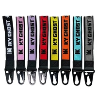 Lanière personnalisée en polyester avec logo, imprimée, avec mousqueton bec d'aigle, pour cadeau promotionnel, porte-badge, sangle de clés