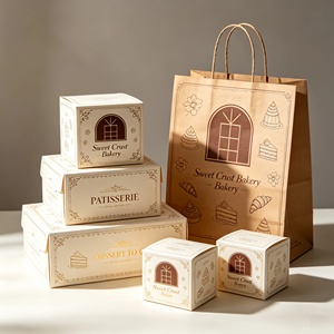 Cajas para Pasteles Ecológicas Personalizadas al por Mayor, Caja de Embalaje de Alimentos de Papel Kraft para Panadería, Desechables para Cupcakes, Donuts, Postres y Galletas - Product Image 4