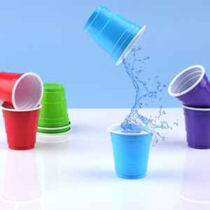 Vasos de Chupito de Plástico Coloridos de 2 oz, Vasos de Chupito Desechables Mini, Aperitivos para Bodas, Muestras, Degustaciones, Copa de Tenis de Mesa, Hecho en Vietnam - Product Image 4