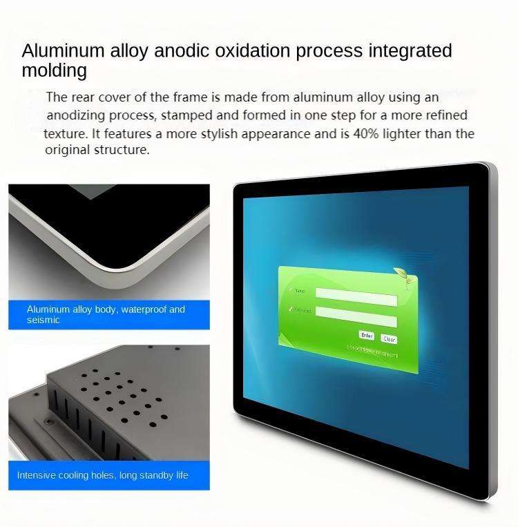 10"-23" Outdoor Sunlight-Readable Industrial Android All-in-One Panel PC Fanless TFT-LCD Touch Screen IP65 Waterproof Computer