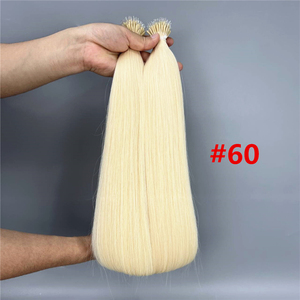 Venta al por mayor 100% de cutícula alineados Nano anillo extensiones de cabello Remy estilo de onda recta extensiones de cabello humano crudo - Product Image 5