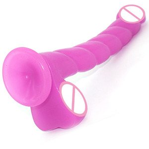 LUUK 12 pollici conch forma di pene di plastica sottile lunga spirale dildo per il maschio dildo anale - Product Image 4