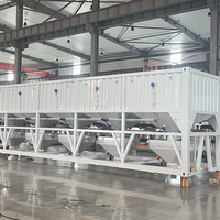 Silo di Stoccaggio per Polvere di Cemento Rettangolare Personalizzato per Interni Senza Fondamenta Silo per Cemento Tipo Box Staccabile e Mobile con PLC