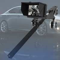 Caméra double DV6 1080P HD avec tige télescopique, dispositif d'inspection de véhicule portable, miroir de recherche sous châssis rechargeable