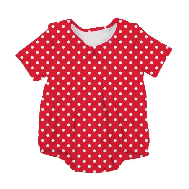 Macacão de bolinhas de marca para meninas de 1 a 3 anos, roupa de verão personalizada para bebês, macacão de designer de uma peça, bolha rosa