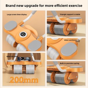 Rueda Abdominal KUER <span class=keywords><strong>con</strong></span> Soporte para Teléfono, Apoyo para Codos, Rebote Automático, Frenado Inteligente, 2.1 kg para Pérdida <span class=keywords><strong>de</strong></span> <span class=keywords><strong>Peso</strong></span> y Adelgazamiento Abdominal - Product Image 4