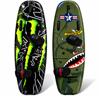 Planche de surf électrique en fibre de carbone de haute qualité, fabriquée en usine, puissante, vitesse maximale de 62 km/h