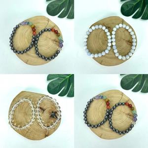 Prix de gros 8mm Chakra Rock Spiritual Crystal Healing Stones Natural Citrine clear Amethyst Rose Quartz Crystal Bracelet - Product Image 5