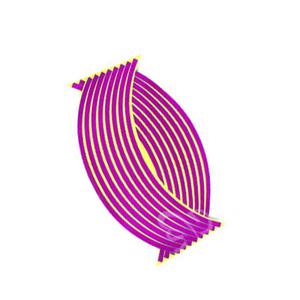 Autocollants réfléchissants pour moto, autocollants décoratifs pour jantes de 18 pouces, bande de jante, signalisation d'avertissement, autocollants auto-adhésifs pour voiture, accessoires automobiles - Product Image 5