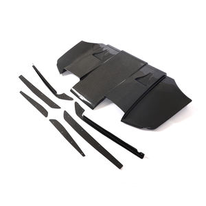 Difusor de Parachoques Trasero para <span class=keywords><strong>BMW</strong></span> <span class=keywords><strong>E92</strong></span> E93 <span class=keywords><strong>M3</strong></span> 09-13, Alerón Inferior con <span class=keywords><strong>Aletas</strong></span> - Product Image 2