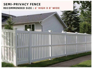 Resistencia UV PVC Semi Privacidad Jardín <span class=keywords><strong>vertical</strong></span> semi-Privacidad Esgrima Tablero semi privacidad vinilo valla celosía - Product Image 5