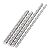 Barres filetées entièrement filetées en acier inoxydable A2-70 DIN975/DIN976, filetage droit, longueur sur mesure, M6-M18, finition passivée