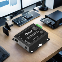 Convertisseur TCP/IP DTECH, serveur Ethernet double périphérique série pour RS232/485/422