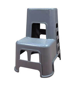 Tabouret de lavage de voiture Tabouret haut et bas en plastique pour la beauté de la voiture Chaise à deux marches Échelle montante Escabeau à pied pour la maison - Product Image 1